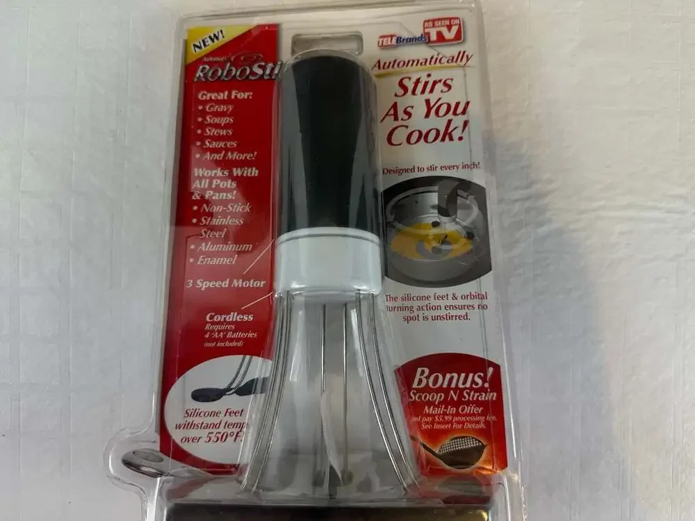 Robo Stir Automatic Cooking Pot Stirrer 3-Speed Cordless Non-Stick As Seen On TV